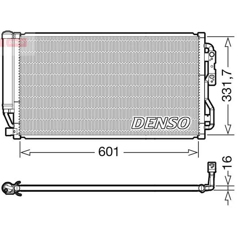 Denso Air Conditioning Condenser DCN05035