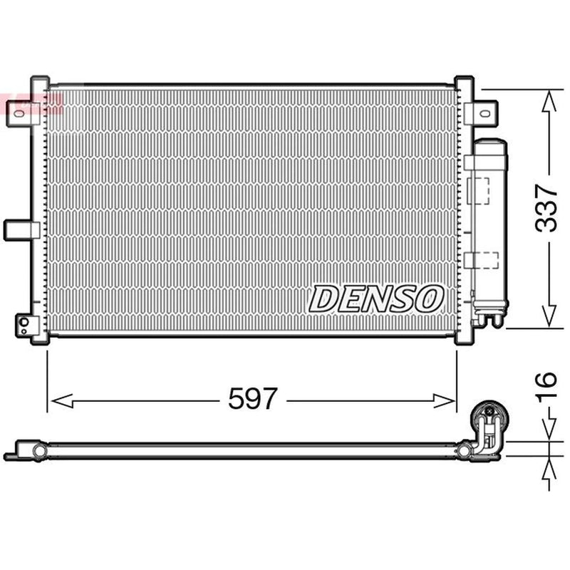 Denso Air Conditioning Condenser DCN44001
