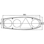 Hella Tail Light / Lamp PY21W Left 2VA 341 419-011