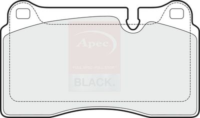 Apec Black Front Brake Pad Set PAD1527B