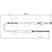 Apec Handbrake Cable Left Rear CAB1259