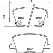 DON Rear Brake Pad Set PCP1840