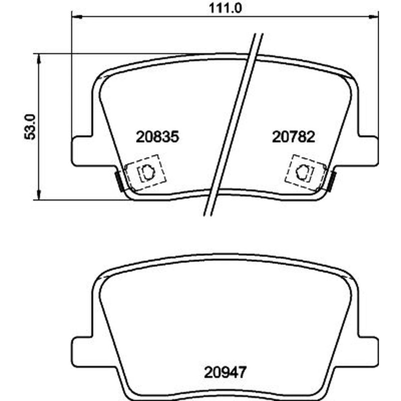 Mintex Rear Brake Pad Set MDB4131
