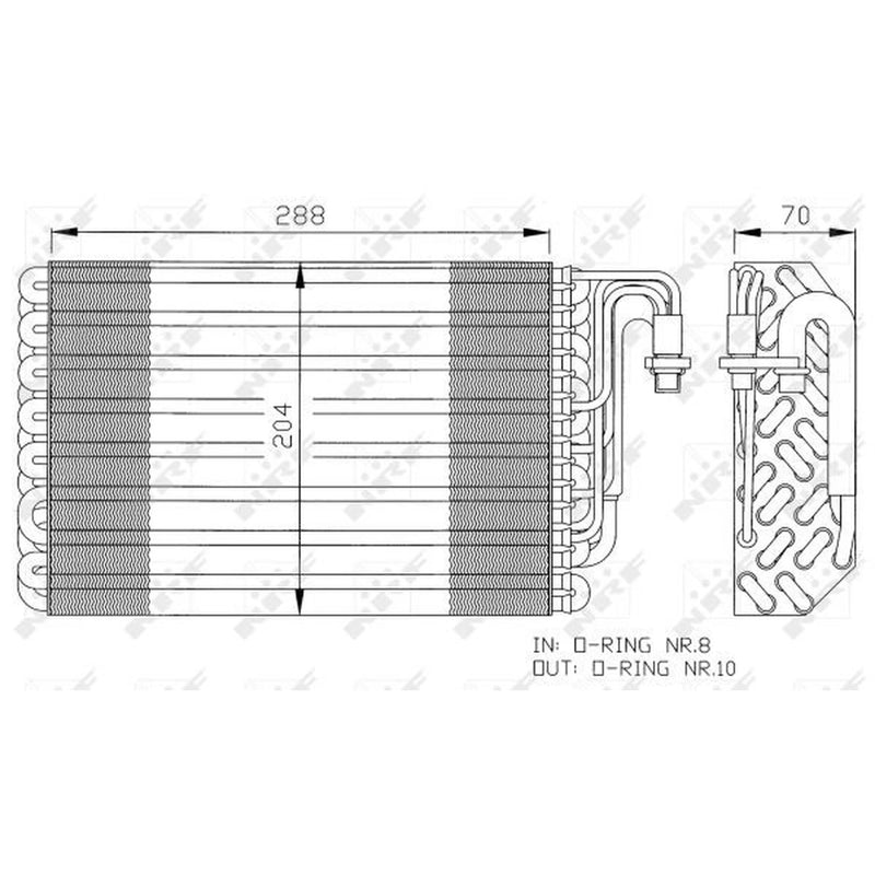 NRF Air Conditioning Evaporator 36075