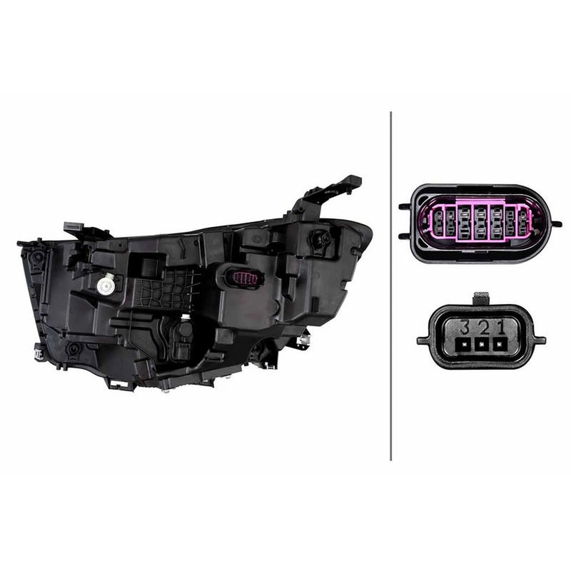Hella Headlight Headlamp LED Right 1LX 015 152-641