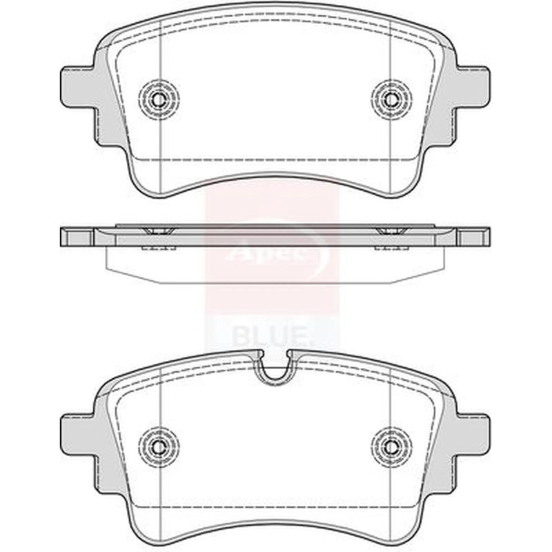 Apec Rear Brake Pad Set PD4050