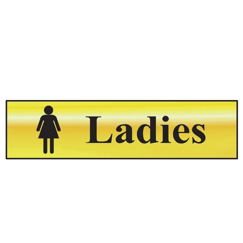 Scan Ladies - Polished Brass Effect 200 x 50mm - 6002
