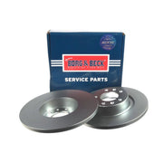 Borg & Beck 2 x Solid Rear Brake Discs BBD4667