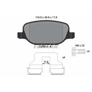 Textar Rear Brake Pad Set 2376002