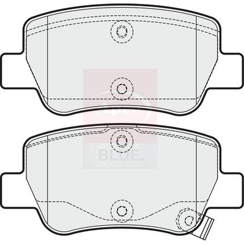 Apec Rear Brake Pad Set PD3263