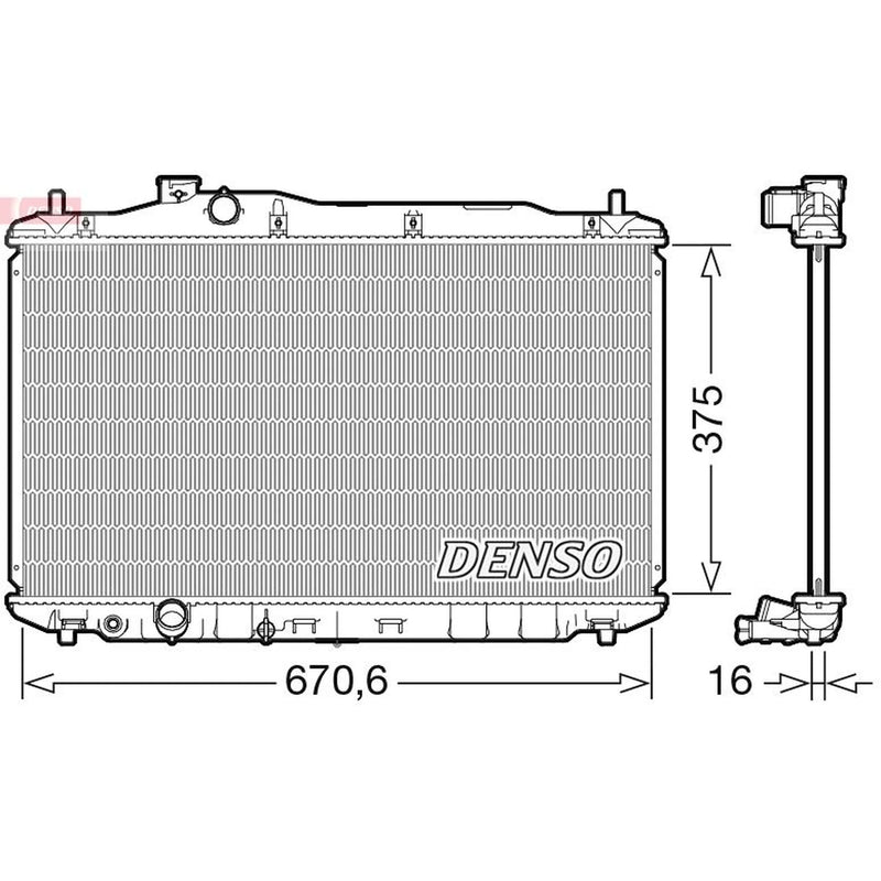Denso Engine Radiator DRM40105