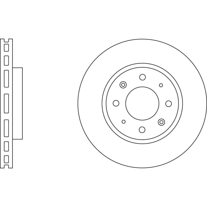 Apec Brake Disc Front Fits Kia Cerato Apec  - Town Parts