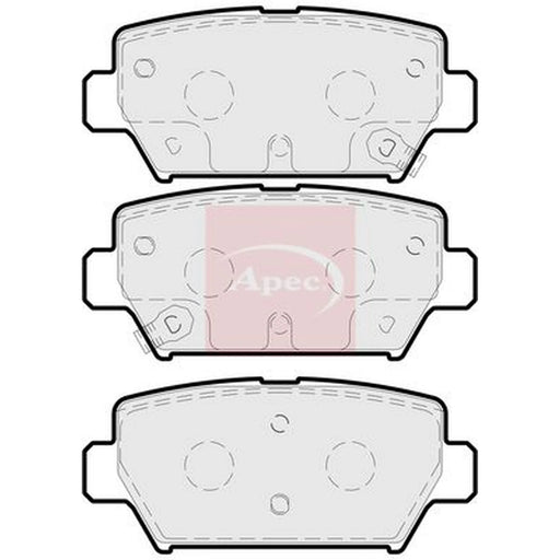 Apec Rear Brake Pad Set PAD2279