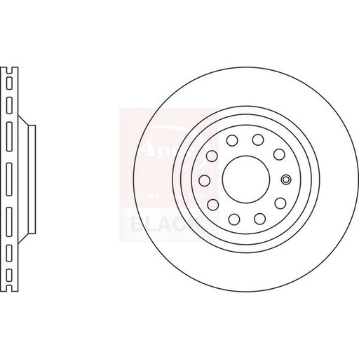 Apec 2 x Perforated/Vented Rear Brake Discs DSK2460B