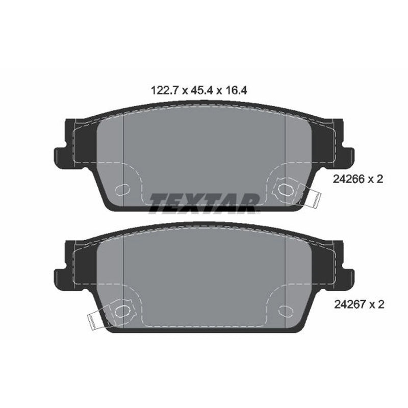 Textar Rear Brake Pad Set 2426601