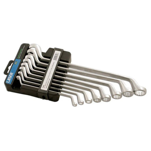 Laser Tools Offset Ring Spanner Set 8pc - PL
