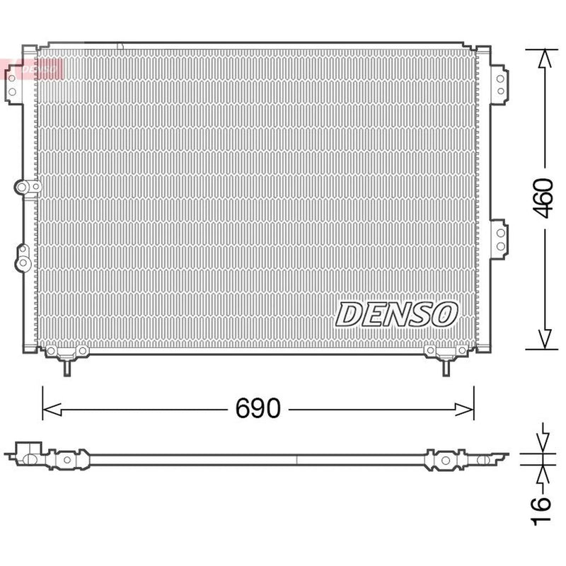 Denso Air Conditioning Condenser DCN50033