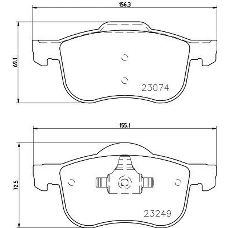 Mintex Front Brake Pad Set MDB2784