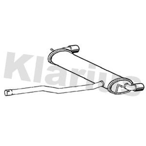 Klarius Box With Centre Pipe Rear BM568K