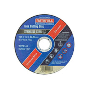 Faithfull Inox Cutting Disc 125 x 1.2 x 22.23mm - FAI12512INOX