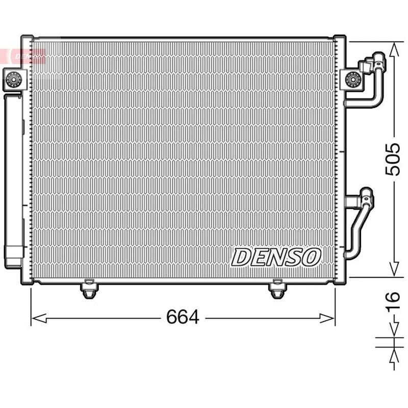 Denso Air Conditioning Condenser DCN45005