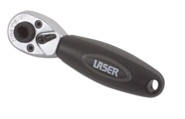 Laser Tools Stubby Ratchet & Bit Driver 1/4"D - PL