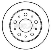 Borg & Beck 2 x Solid Rear Brake Discs BBD4668