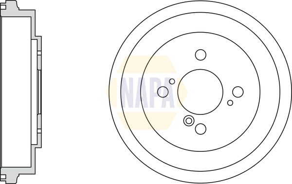 NAPA 2 x Brake Drums fits SUZUKI