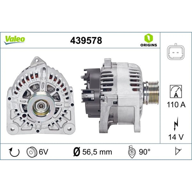 Valeo Car Alternator 12V 439578