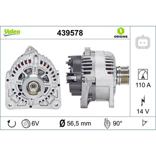 Valeo Car Alternator 12V 439578