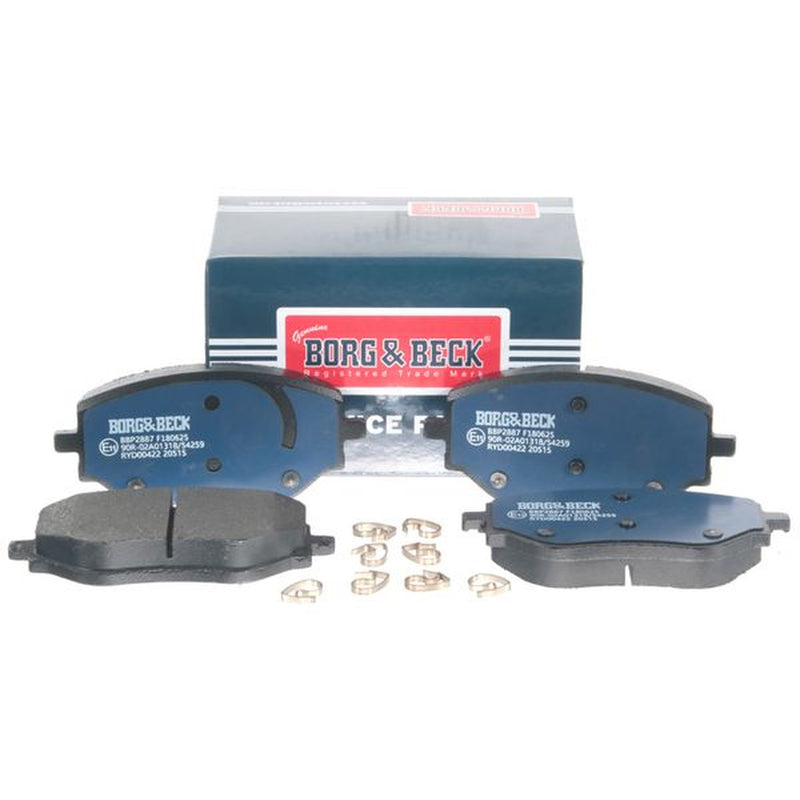 Borg & Beck 4 x Front Brake Pad Set BBP2887