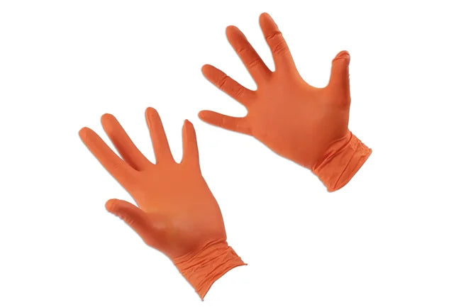 Connect Grippaz XXLarge Orange Nitrile Gloves 50pc - CPL