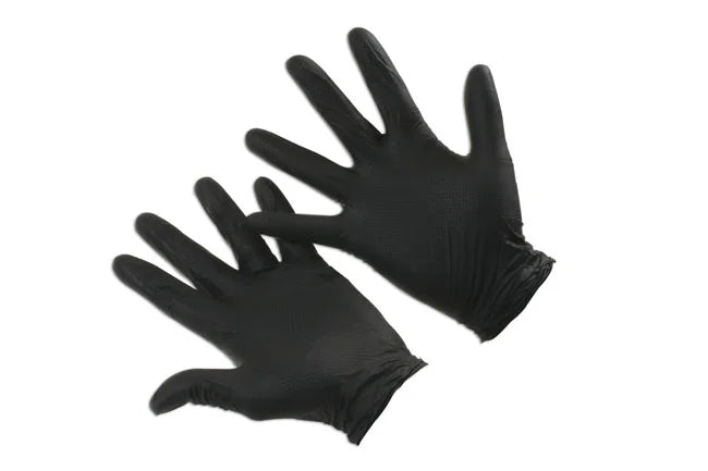 Connect Grippaz XXLarge Black Nitrile Gloves 50pc - CPL