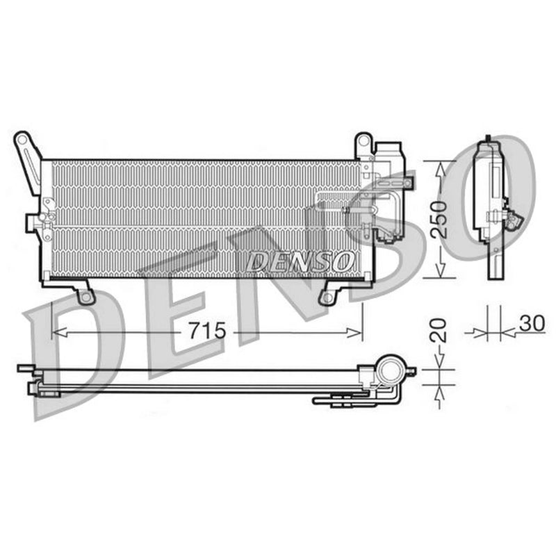 Denso Air Conditioning Condenser DCN09095