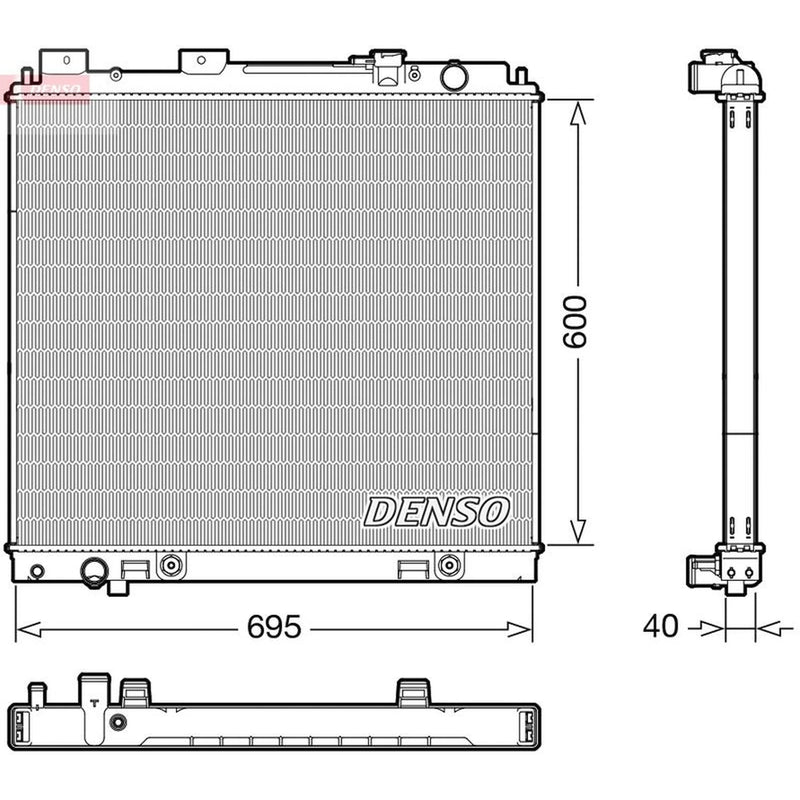 Denso Engine Radiator DRM46068