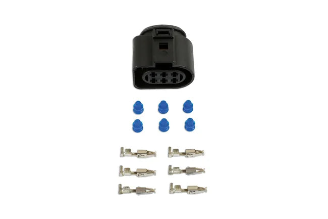 Connect VW Electrical Female Connector 2.8mm 6 Pin Kit 65pc - CPL