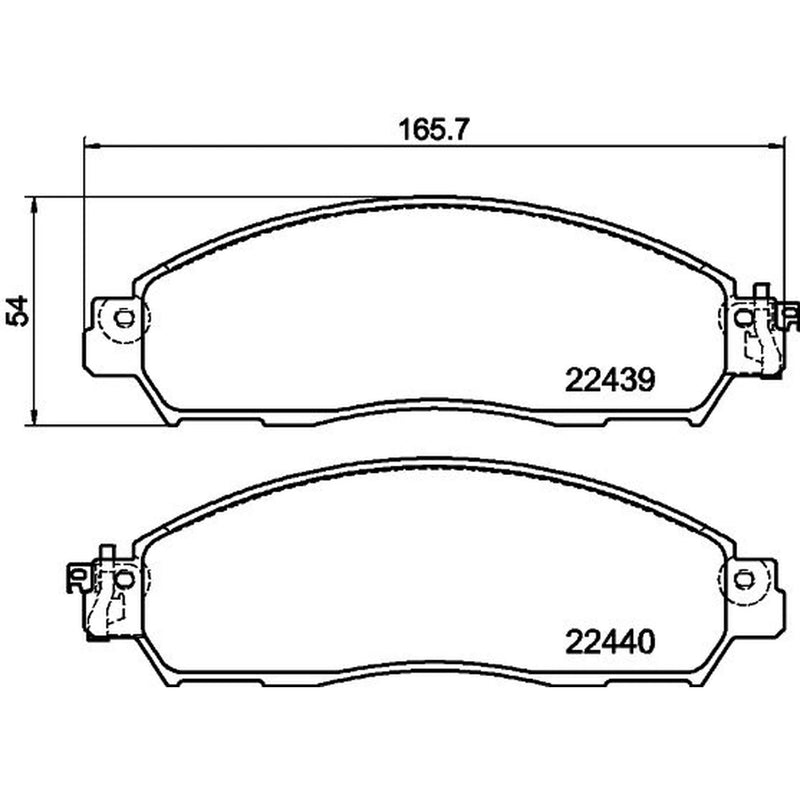 DON Front Brake Pad Set PCP1770