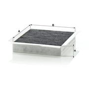 MANN-FILTER Cabin Air Filter (Pollen Filter) below CUK 2338