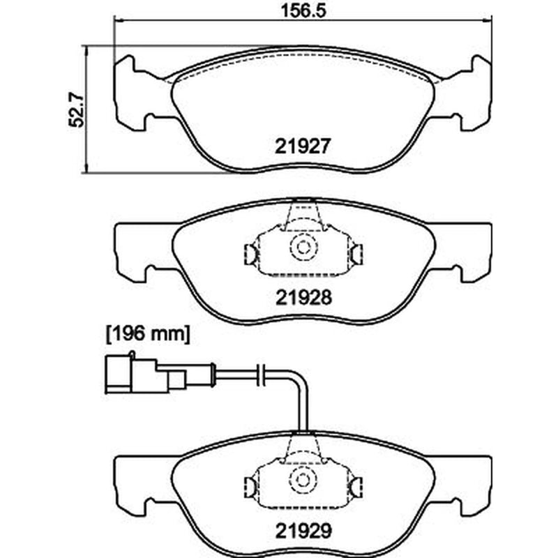 Mintex Front Brake Pad Set MDB1734