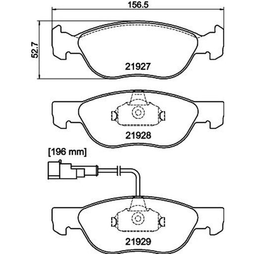 Mintex Front Brake Pad Set MDB1734