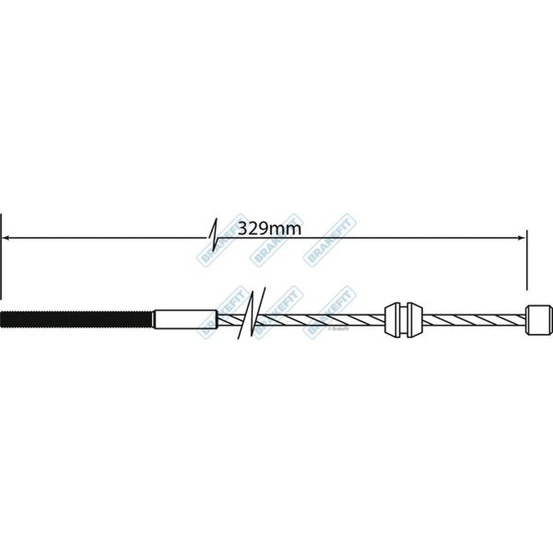Apec Handbrake Cable Front BBC3468