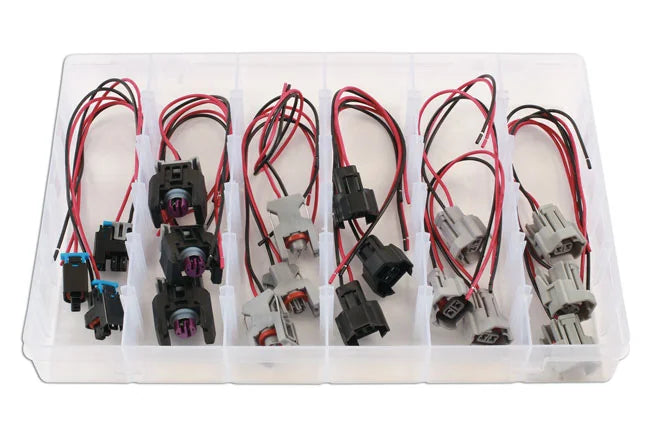 Connect Assorted Delphi & Denso Injector Connector Kit 18pc - CPL