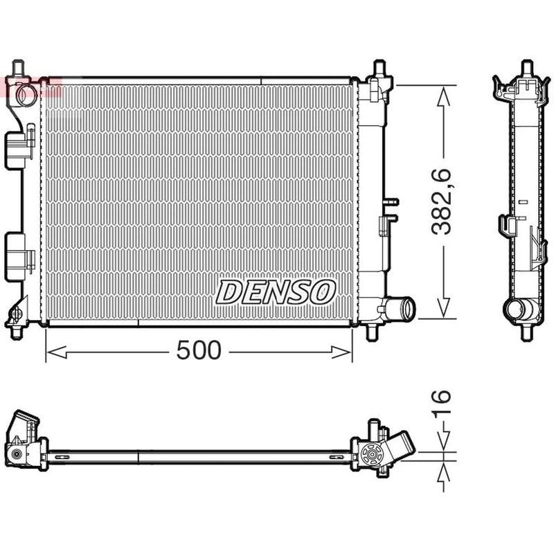 Denso Engine Radiator DRM41032