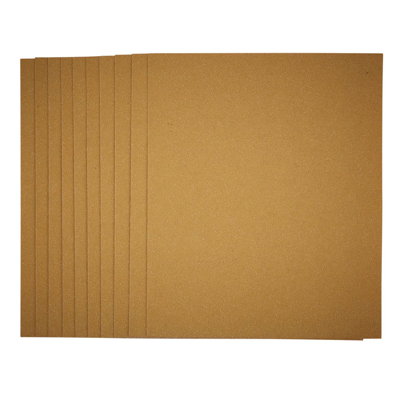 Draper Sanding Sheets 230x280mm 60 Grit (Pack of 10)