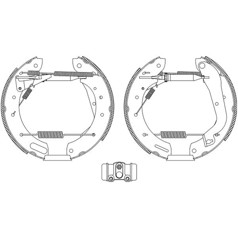 Mintex Brake Shoe Set Axle Kit MSP249