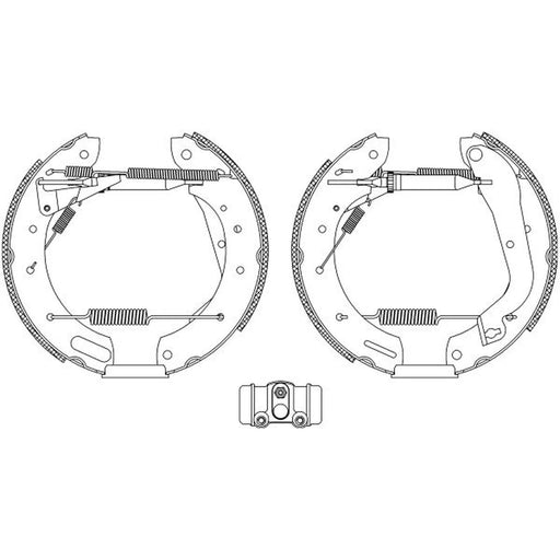 Mintex Brake Shoe Set Axle Kit MSP249