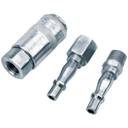 Draper Air Line Coupling Set 1/4" PCL BSP 3 Piece