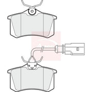 Apec Rear Brake Pad Set PAD1913
