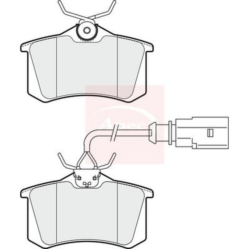 Apec Rear Brake Pad Set PAD1913