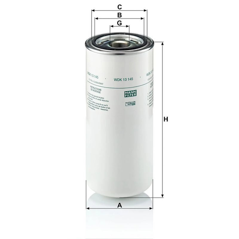 MANN-FILTER Fuel Filter Element WDK 13 145 OE 0020922101